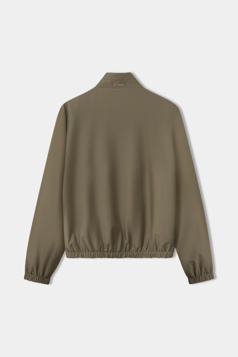 Light Taupe Reversible Bomber Jacket