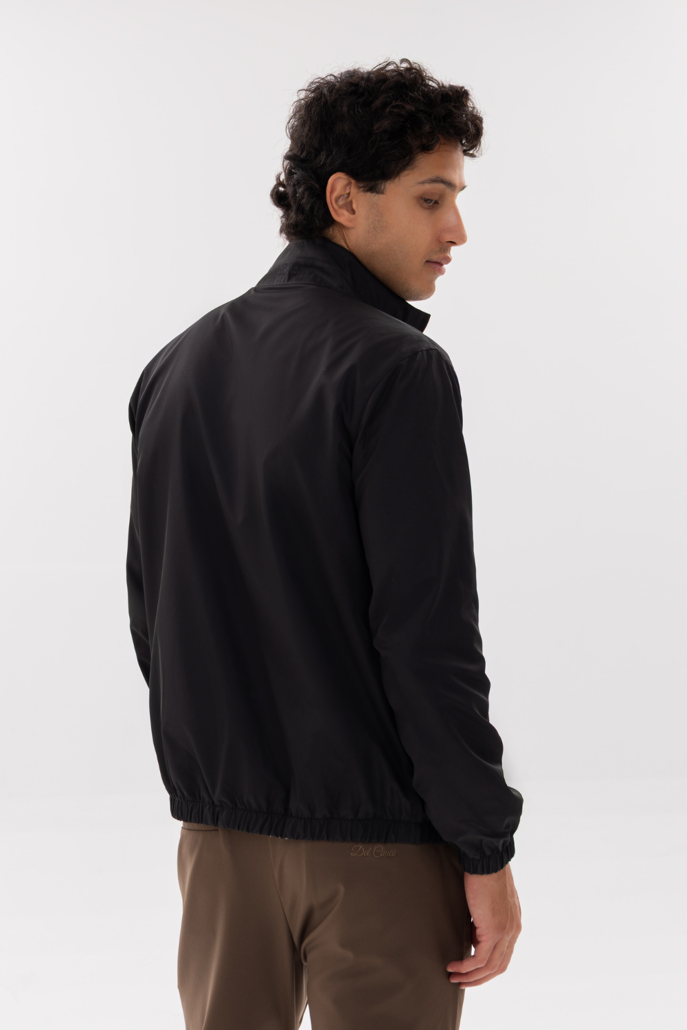 Black Reversible Bomber Jacket