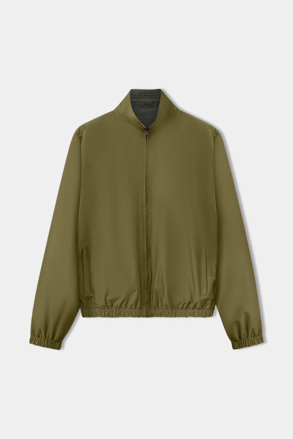 Olive Green Reversible Bomber Jacket