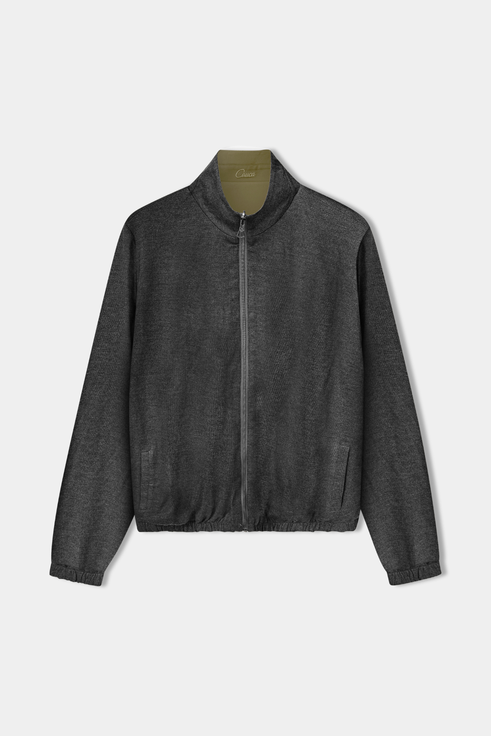 Olive Green Reversible Bomber Jacket