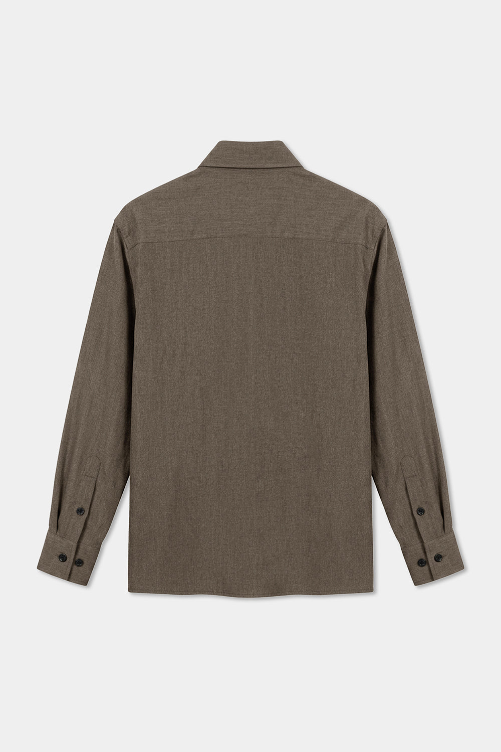 Mushroom Taupe Tailored Pocket Shirt