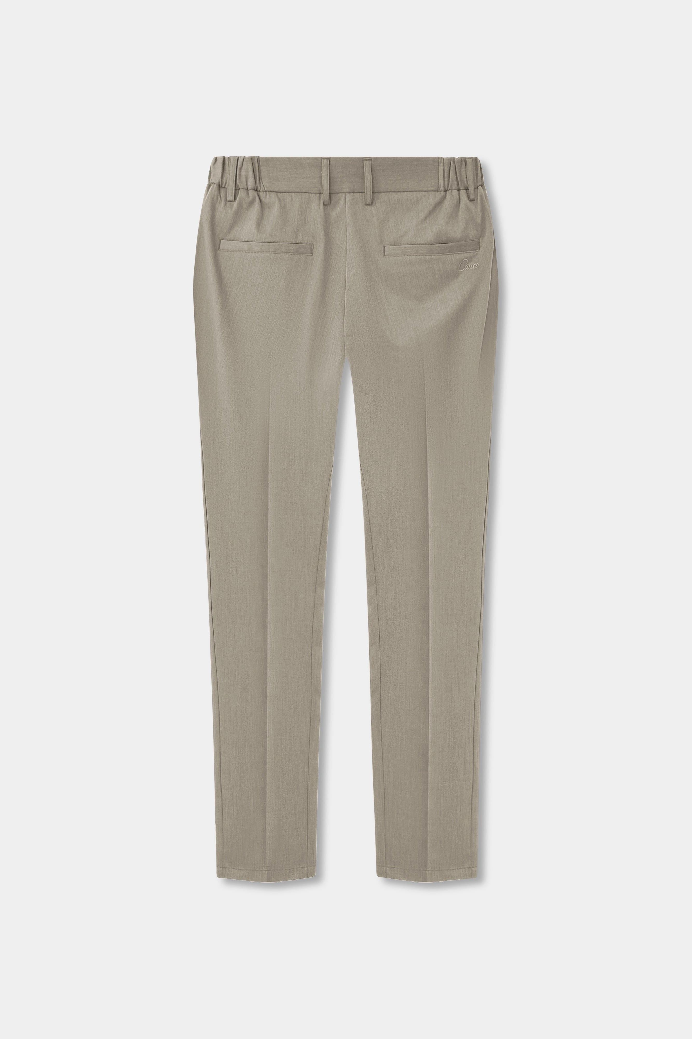 Greige Lightweight Tailored Trousers
