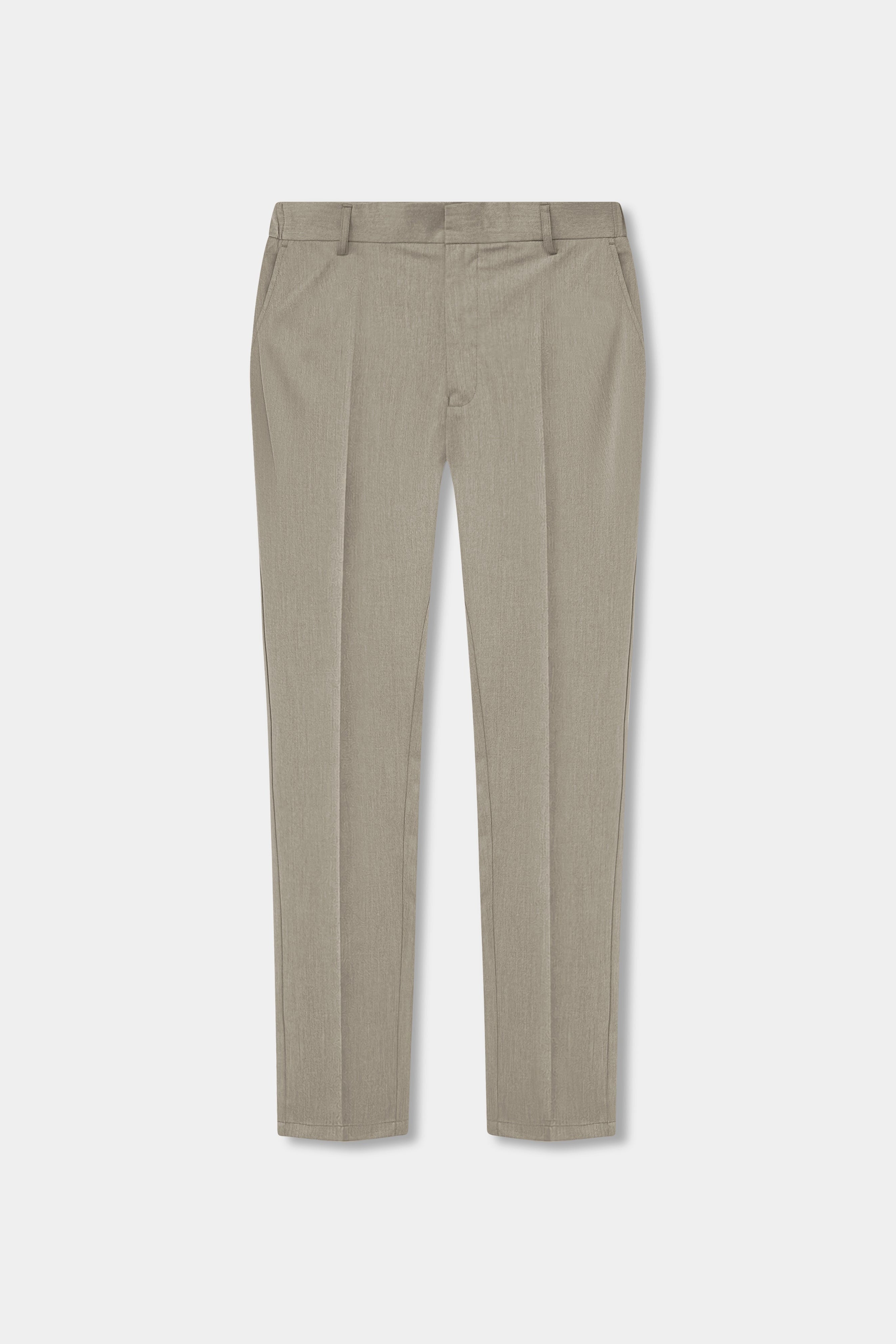 Greige Lightweight Tailored Trousers