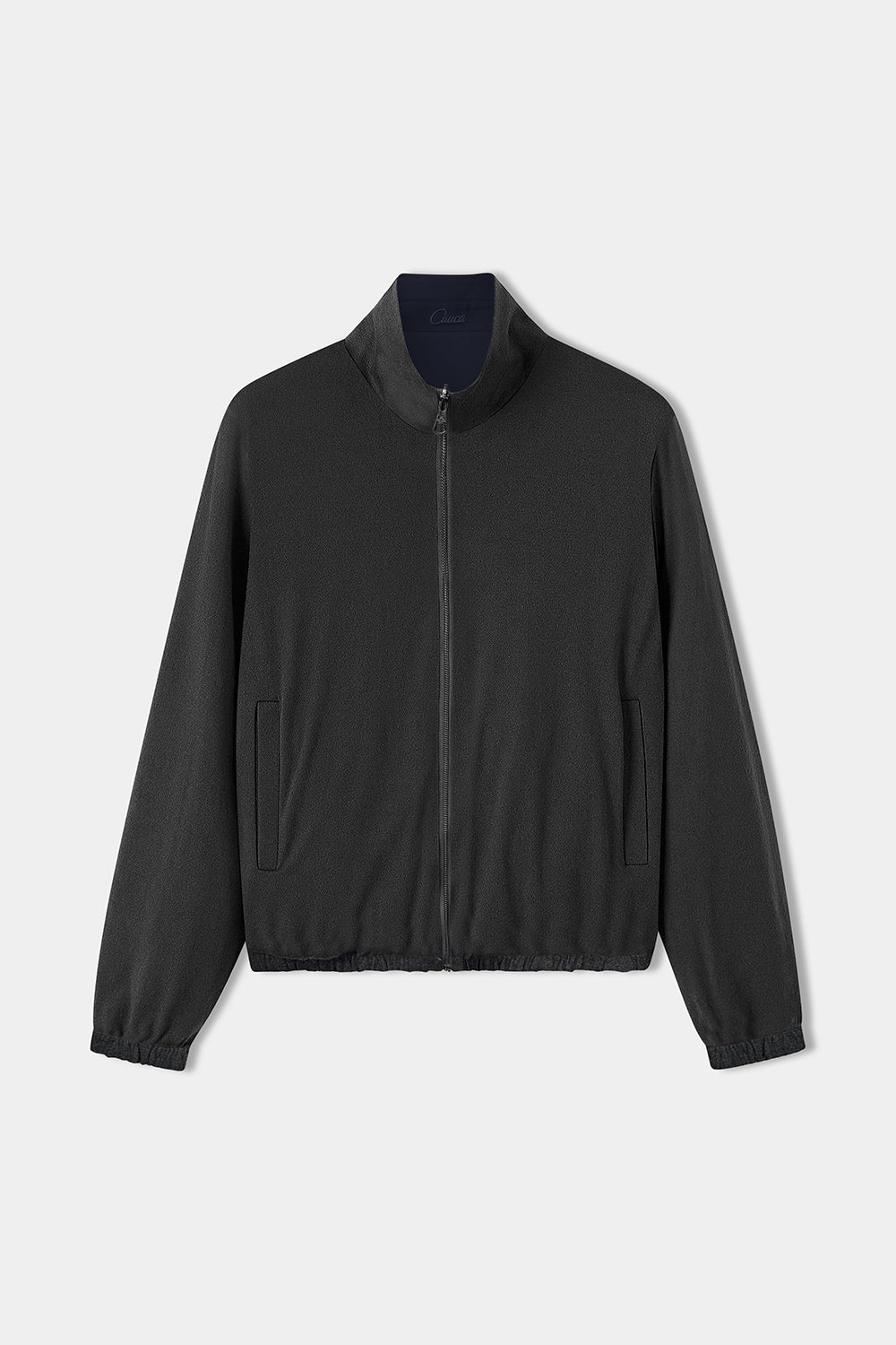 Navy Blue Reversible Bomber Jacket