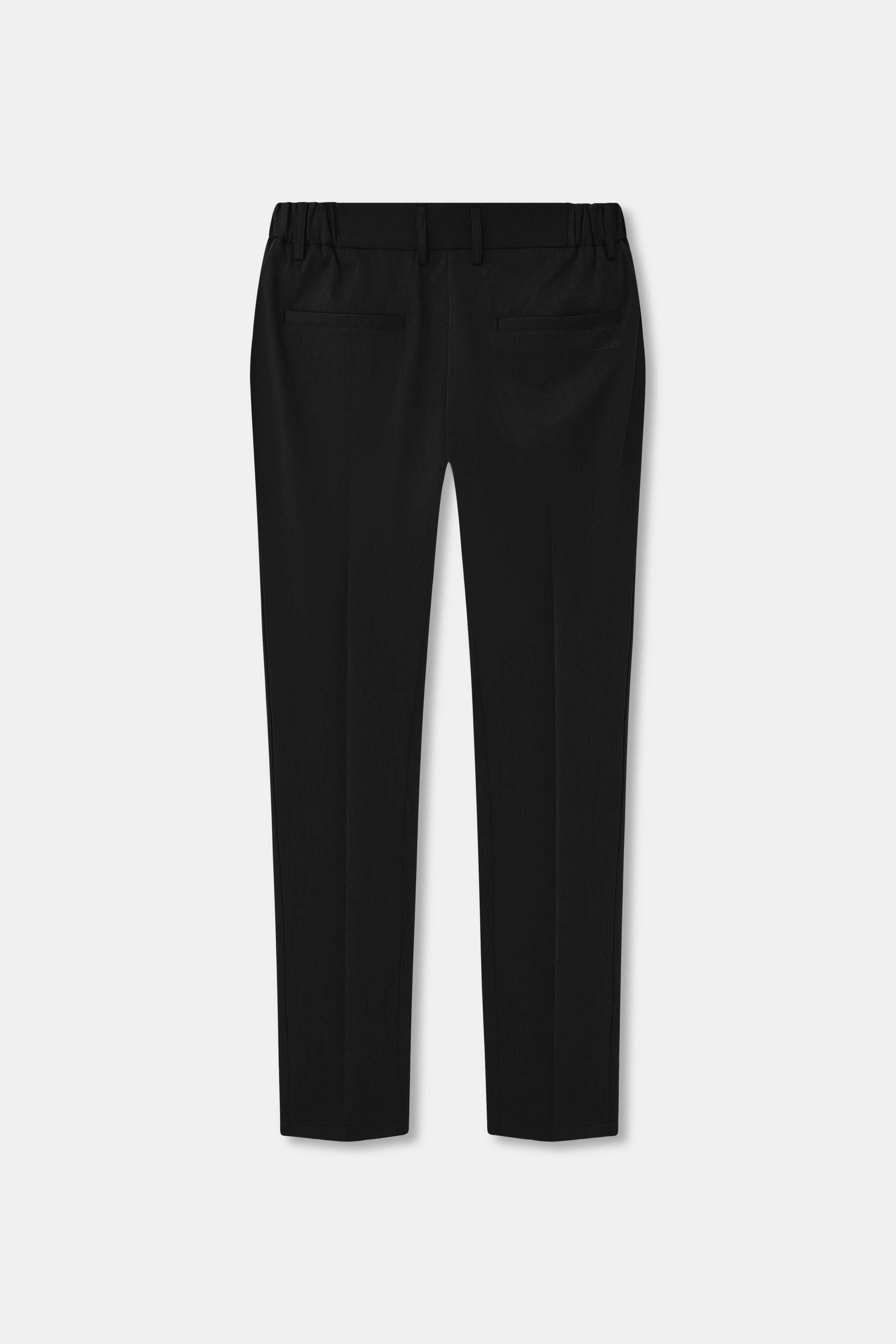 Black Lightweight Tailored Trousers