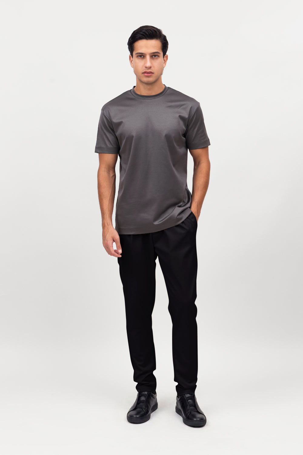 Dark Grey Mercerized T-shirt