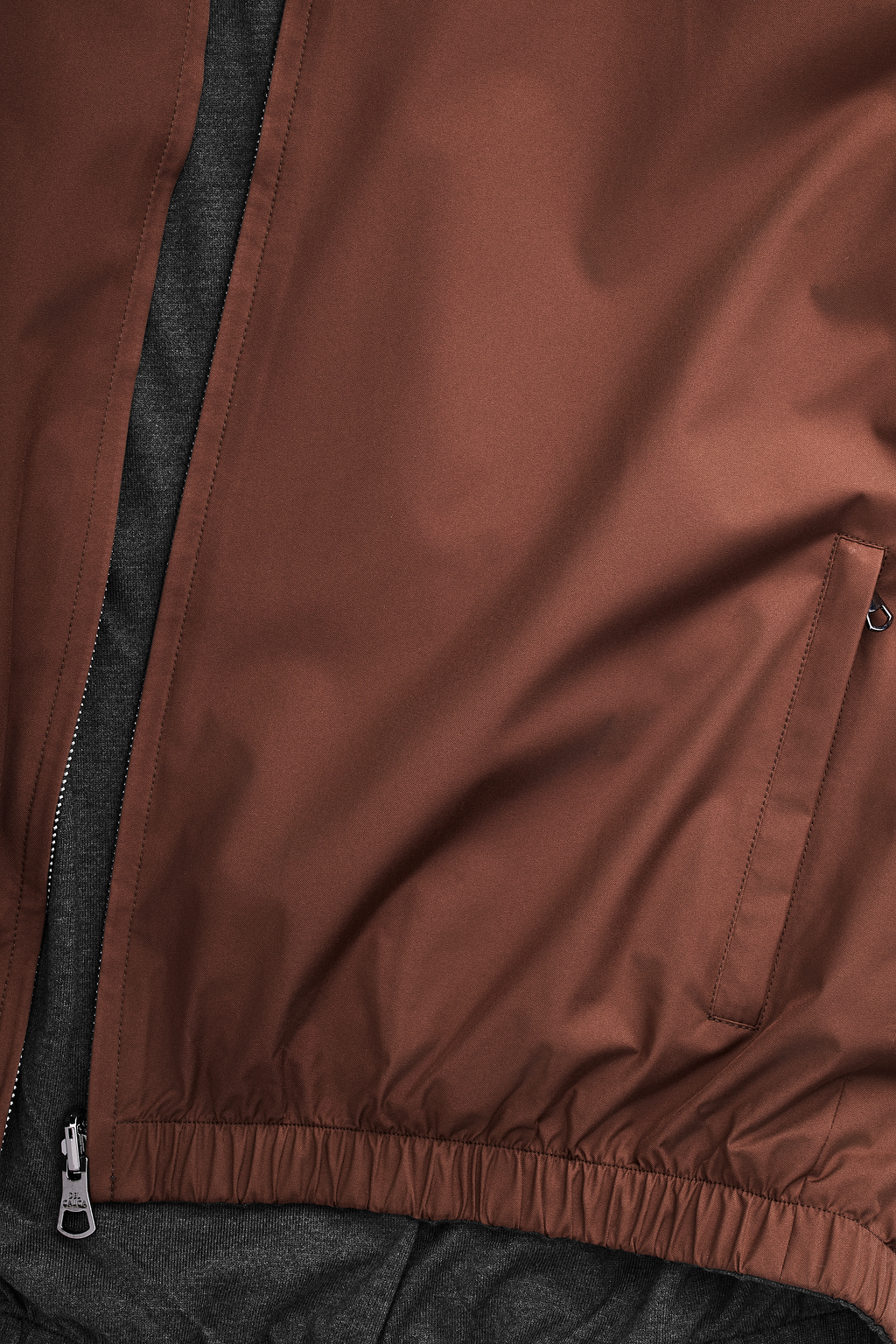 Chocolate Brown Reversible Bomber Jacket