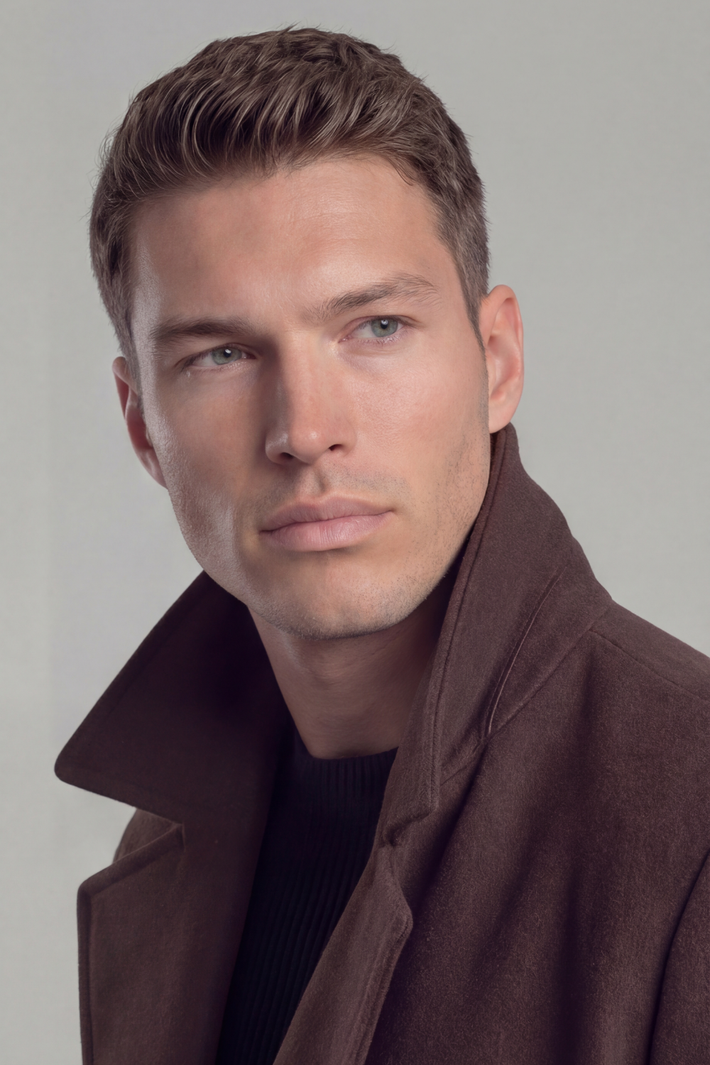 Brown Wool Peacoat