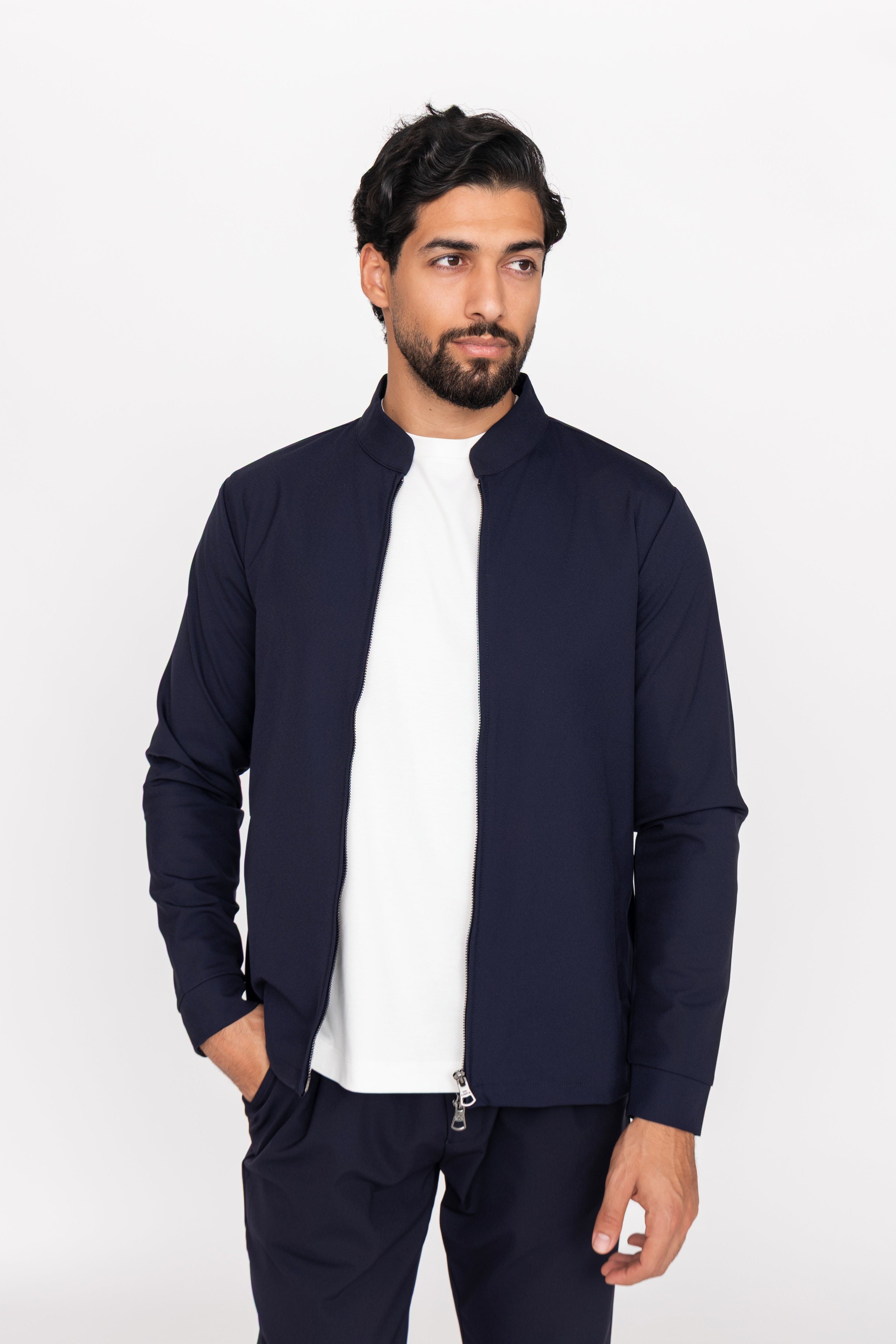 Navy Blue Urban Tech Jacket