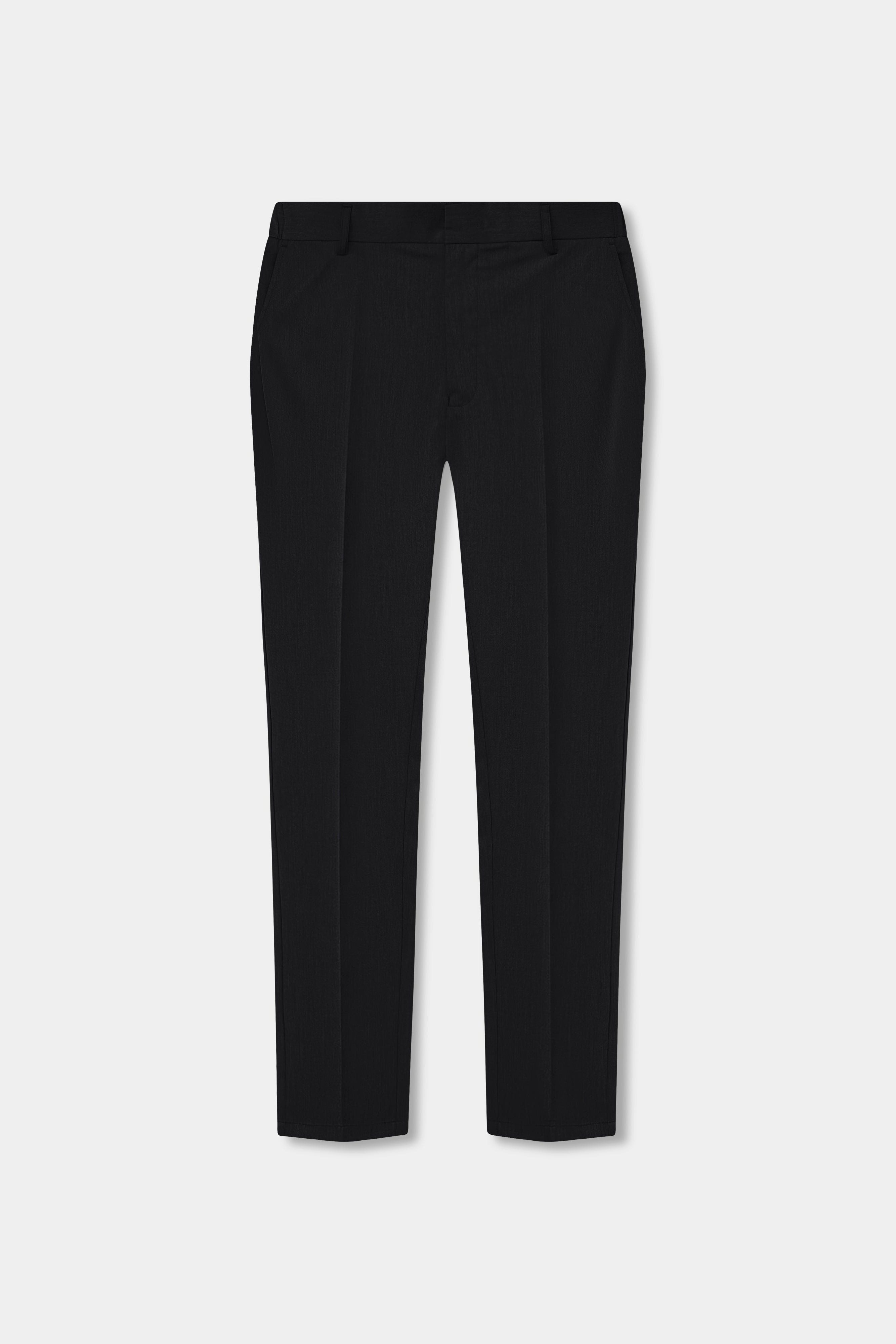 Black Lightweight Tailored Trousers