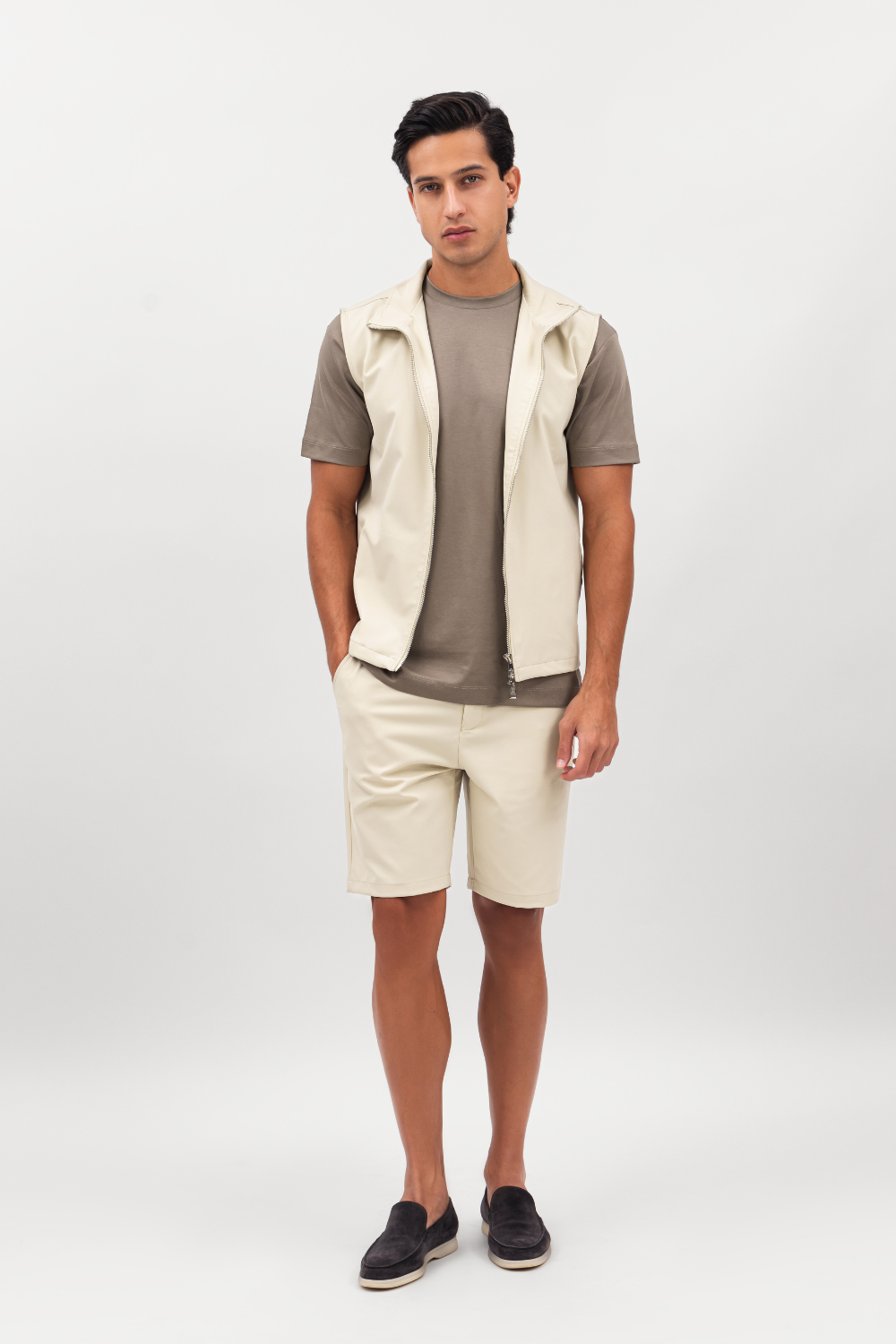 Beige Tech Gilet