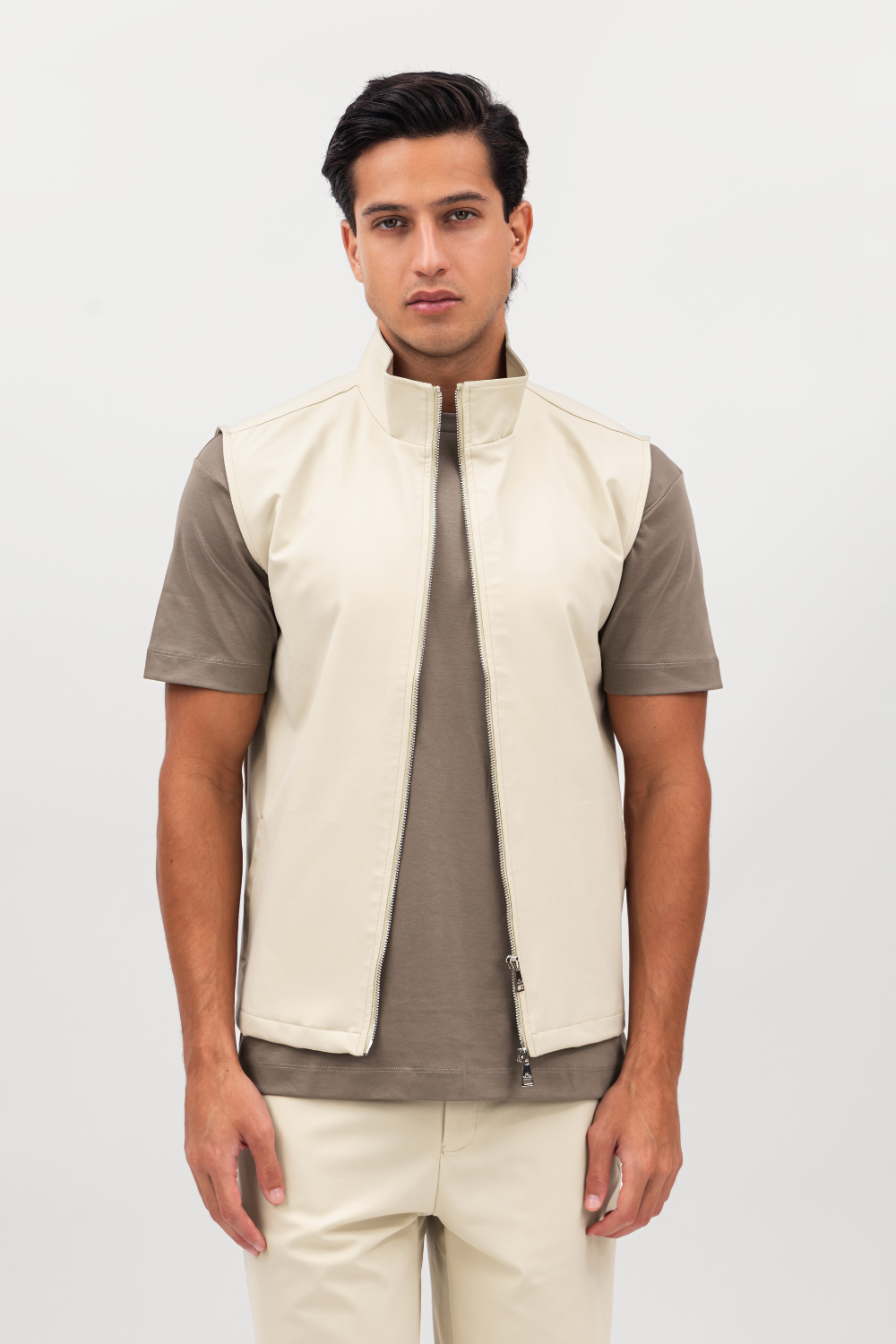 Beige Tech Gilet