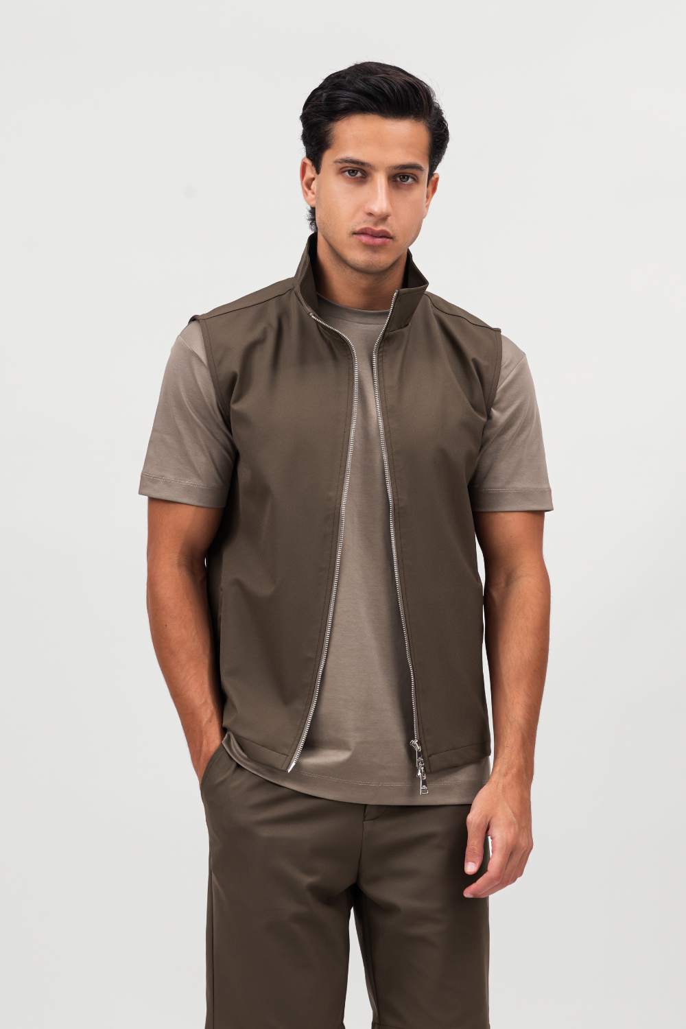 Brown Tech Gilet